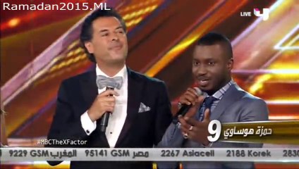 راغب علامة يغني مع حمزة هوساوي في الحلقة الاخيرة من برنامج The X Factor 2015