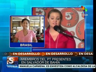 Hoy culmina V Congreso Nacional del PT en Brasil