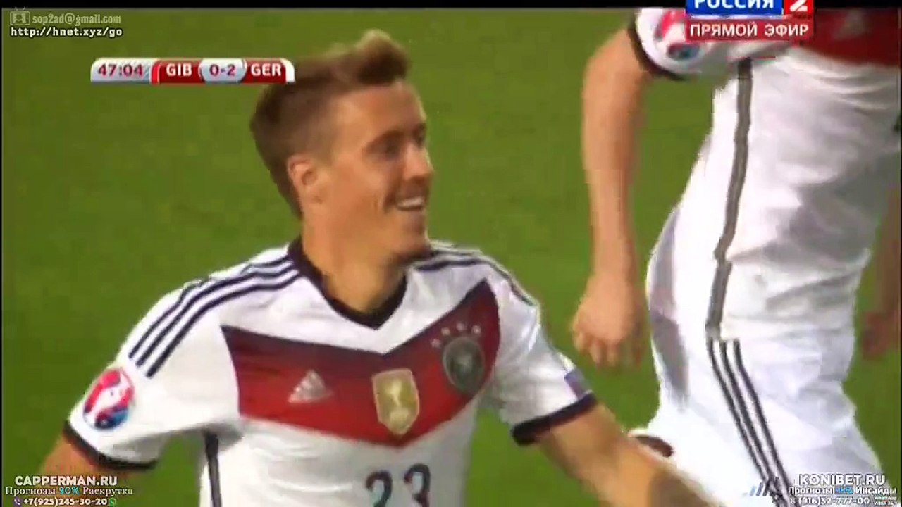 M.Kruse goal (GIB 0-2 GER)