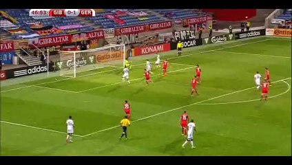 Goal Kruse - Gibraltar 0-2 Germany - 13-06-2015