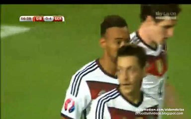 0-4 Bellarabi Goal - Gibraltar v. Germany 13.06.2015