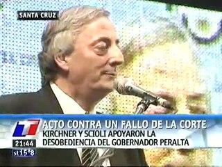 NESTOR KIRCHNER - ACTO K CONTRA UN FALLO DE LA CORTE 08-10-10