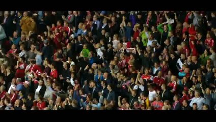 Goal Poulsen - Denmark 2-0 Serbia - 13-06-2015