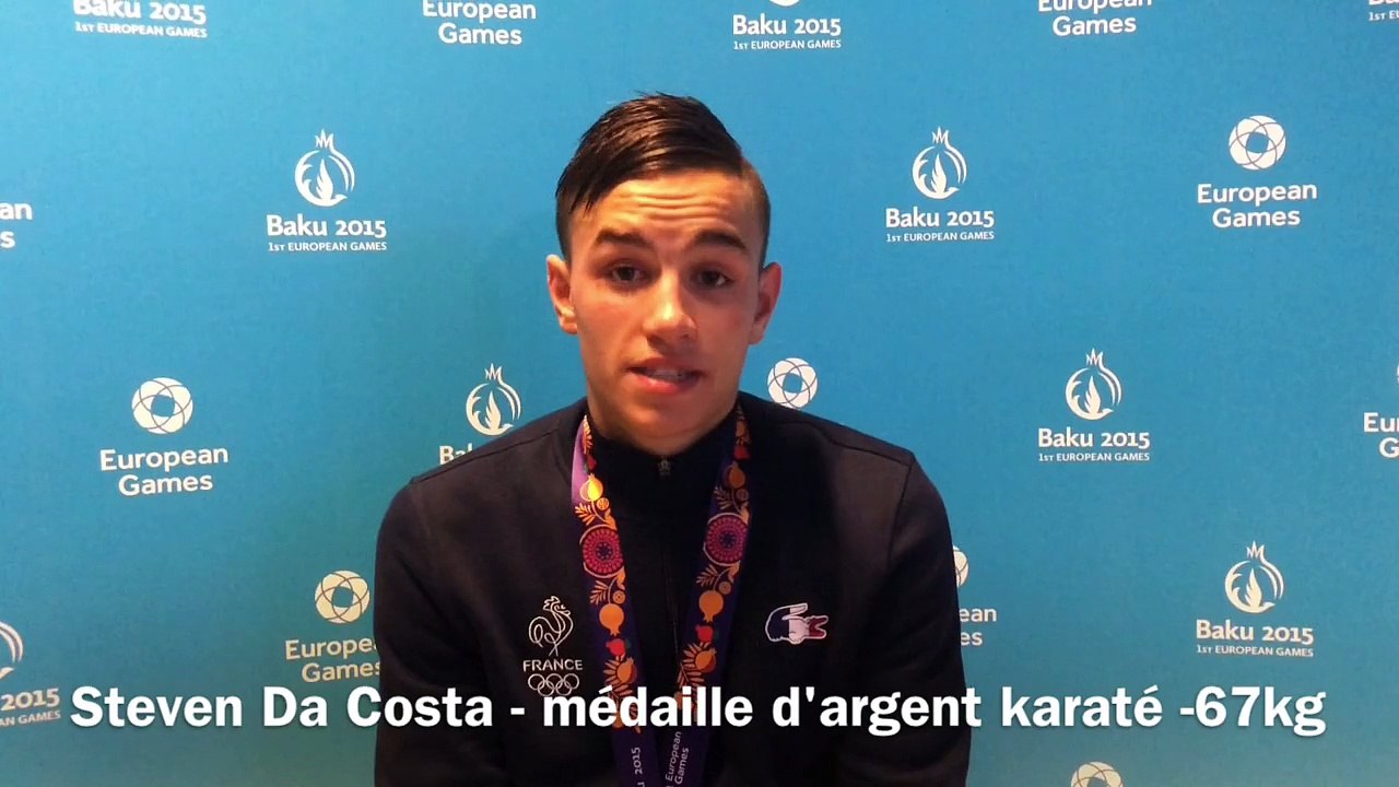 Steven Da Costa - Médaille d'argent karaté -67kg