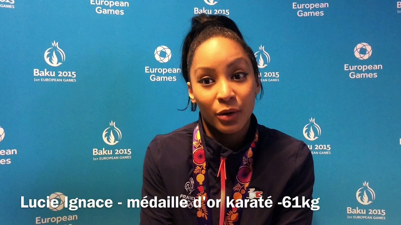 Lucie Ignace - Médaille  d'or karaté -61kg