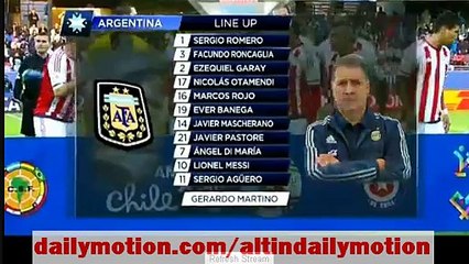 Argentina vs Paraguay LINE UP information