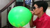 Blowing balloons for children   children enjoy games