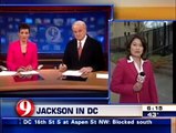 Andy, Jen and Michael Jackson on the 6 O'Clock News