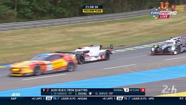 24H Le Mans 2015 Race Duval Big Crash