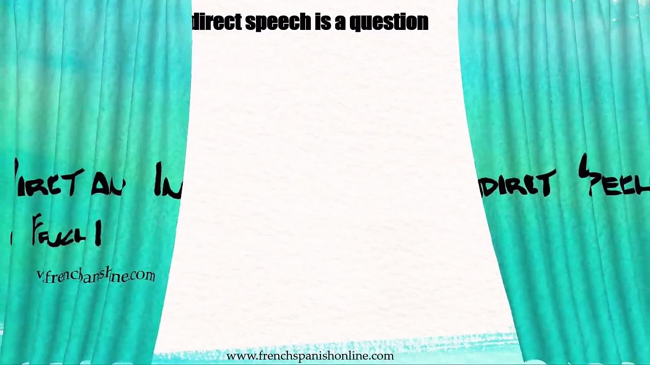 Direct and Indirect Speeches in French
