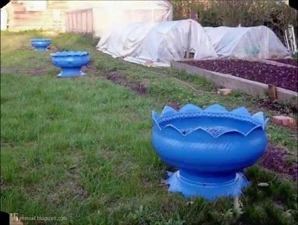 Lastik ve Jantlardan Saksı Yapma