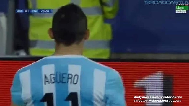 1-0 Sergio Agüero Goool - Argentina v. Paraguay - Copa América 13.06.2015