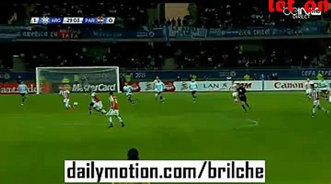Sergio Aguero Goal Argentina 1-0 Paraguay 13.06.2015