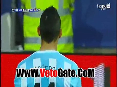 اجويرو يتقدم بالهدف الاول الارجنتين فى أراجواى