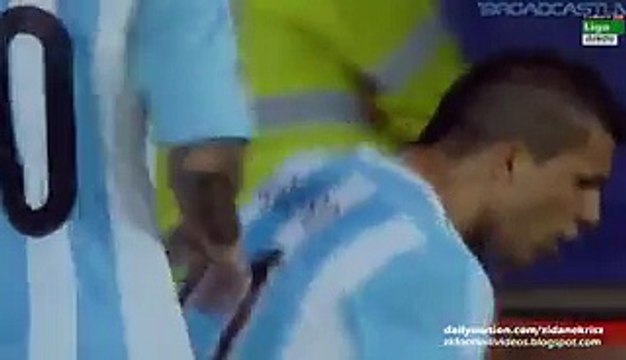 1-0 Sergio Agüero Goool - Argentina v. Paraguay - Copa América 13.06.2015