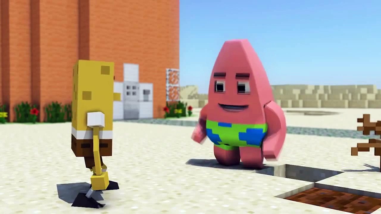 Minecraft Анимация - Губка Боб