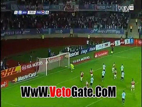 ميسى يتقدم بالهدف الثانى لـ الارجنتين فى باراجواى