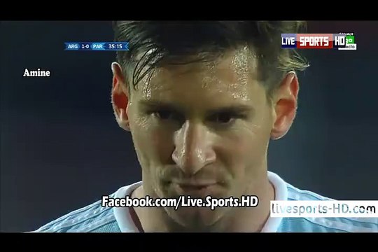 2-0 Lionel Messi Penalty Goal | Argentina vs Paraguay Copa America 13.06.2015