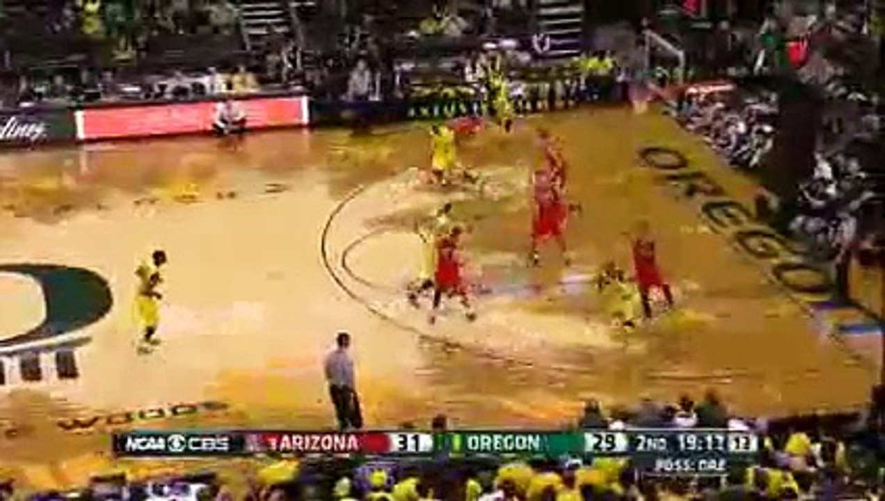 03/08/2014 Arizona vs Oregon Men's Basketball Highlights