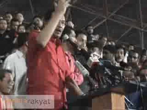 Anwar Ibrahim: Anti Fuel Hike Rally 06/07/08 Part 1