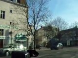 Limoges parcouru par les principales rues de la ville en voiture