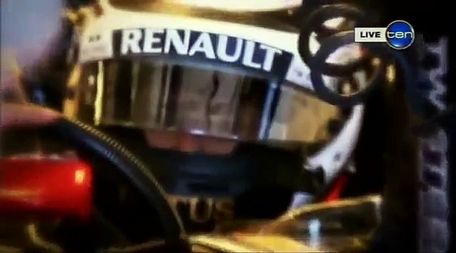 Australia 2013 Kimi Räikkönen, Romain Grosjean and Eric Boullier at GP Breakfast