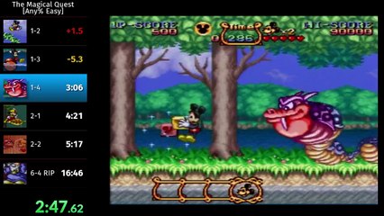 The Magical Quest Starring Mickey Mouse speedrun [Any% Easy] in 16:40