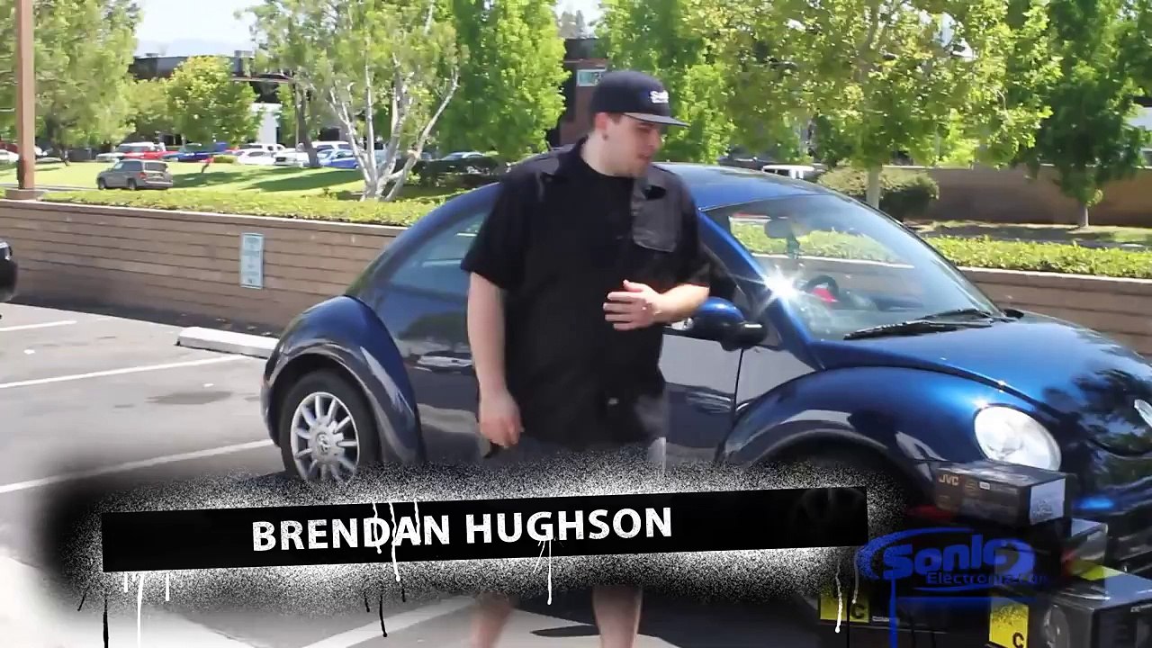 Car Audio Installation in Volkswagen VW Beetle - Kicker Subs & Amp + JVC Stereo