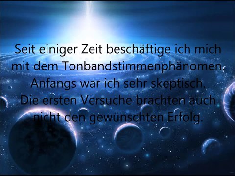Gespräch mit Mutti, Tonbandstimmen, Gespräch mit Verstorbenen, Tonbandstimmen aus dem Jenseits