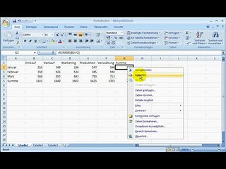 Excel Grundkurs 2.7 - Formeln mehrfach kopieren