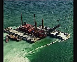 The Øresund Bridge -- making of the artificial island Peberholm