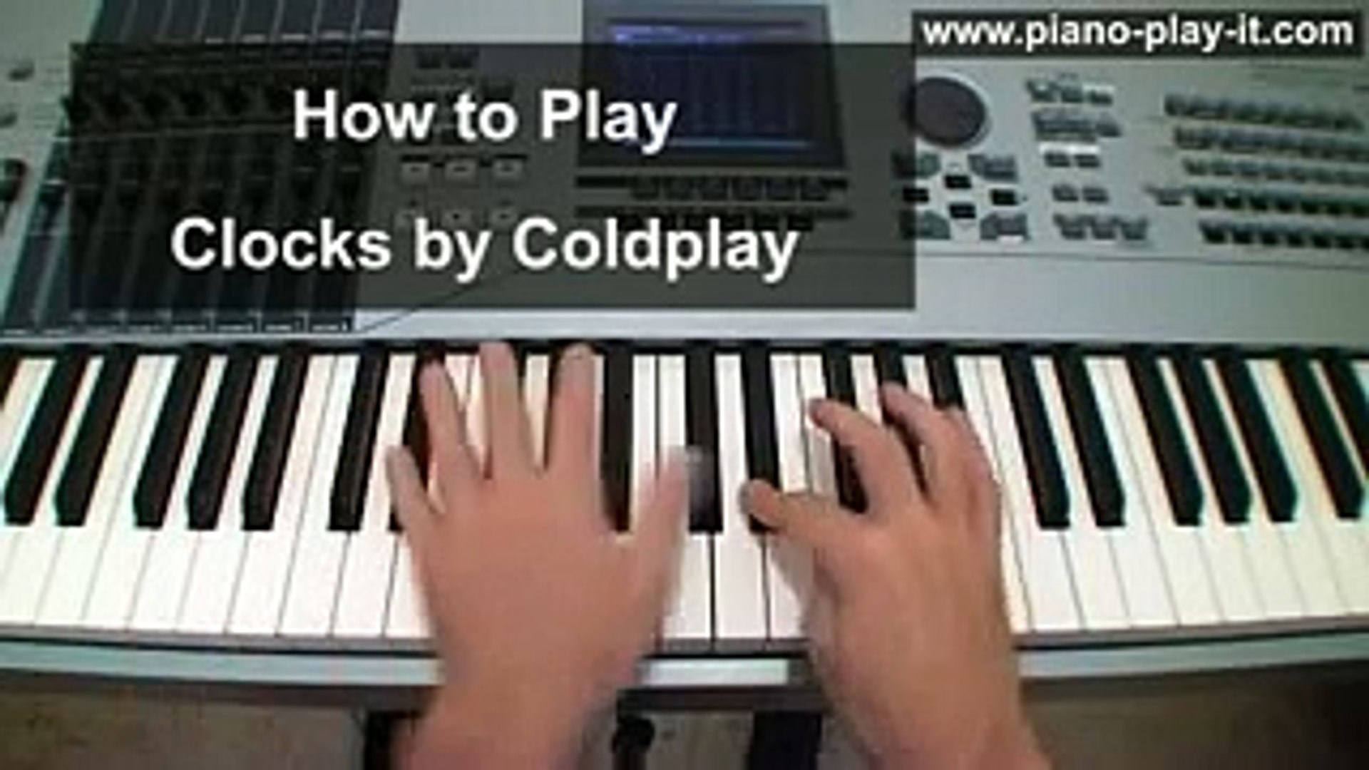 ⁣Coldplay Clocks Piano Tutorial