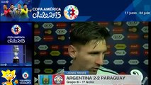 Lionel Messi dijo esto tras el empate entre Argentina y Paraguay
