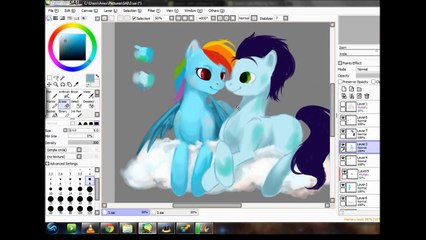 SPEED PAINT: Rainbow Dash & Soarin