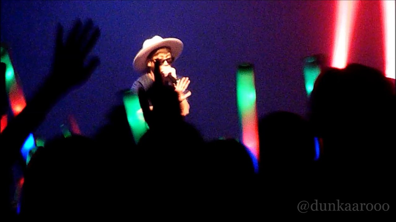 {150612} EPIK HIGH TOUR NYC ; GET OUT THE WAY, FREE MUSIC, TOP GUN [fancam]