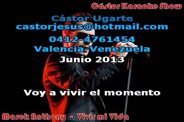 KARAOKE Vivir mi vida - Marck Anthony (Con coros)