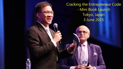 Entrepreneurship - Mini-Book Launch of my Book "Cracking the Entrepreneur Code" in Tokyo, Japan