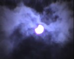 Penumbral Solar Eclipse above Düsseldorf Germany Sonnenfinsternis