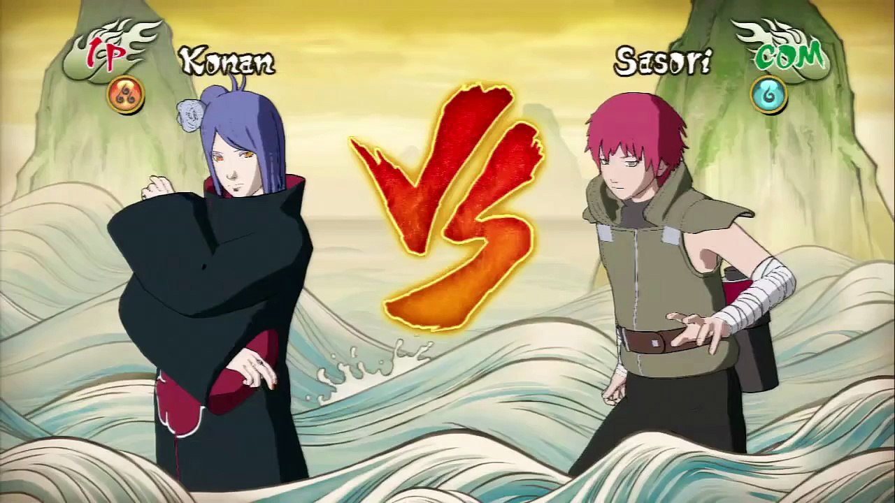 History of Akatsuki - Konan vs Sasori FULL Fight - Naruto Shipudden GAME