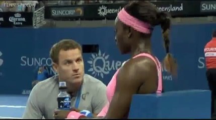Sloane Stephens calls Serena Williams' "Come Ons." "Disrespectful"
