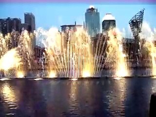 Fountains in TianYi Square, Ningbo, China