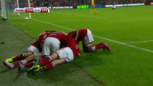 Denmark 2-0 Serbia (Euro 2016 - Qualif) - EXTENDED Highlights 13.06.2015
