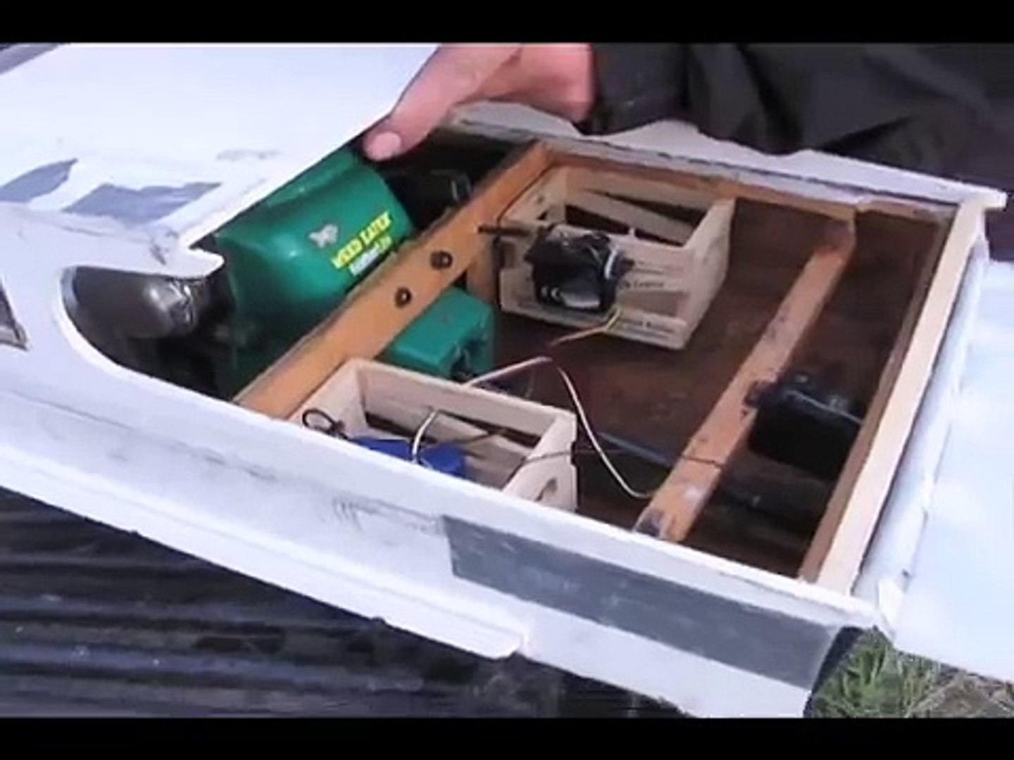weed wacker rc boat