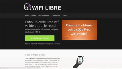 Comment obtenir un code Free wifi valide?