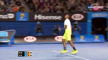 Nick Kyrgios vs Andy Murray FUNNY POINT Australian Open 2015
