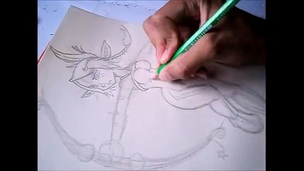 Drawing Evangelyne (Anime character from Wakfu)