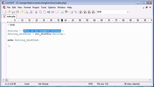 Beginner PHP Tutorial - 35 - String Functions Part 2_‏_1