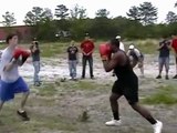 White Boy Beating Big Black Guy, Backyard Boxing Knockouts