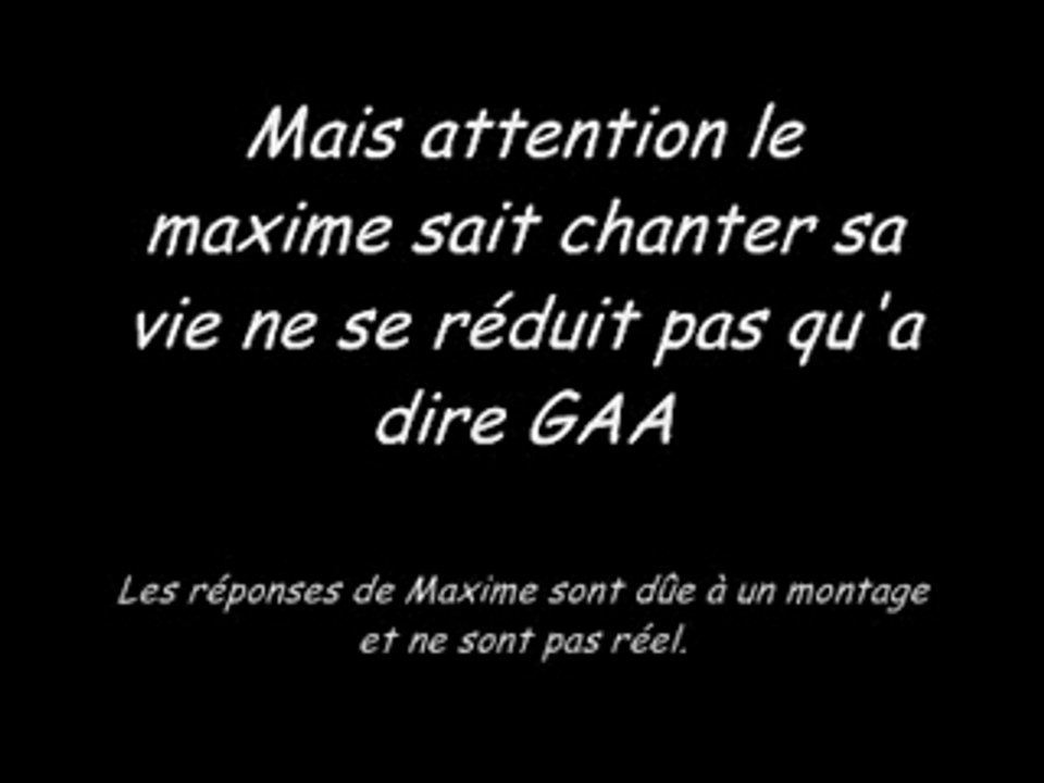 L'Interview de Maxime