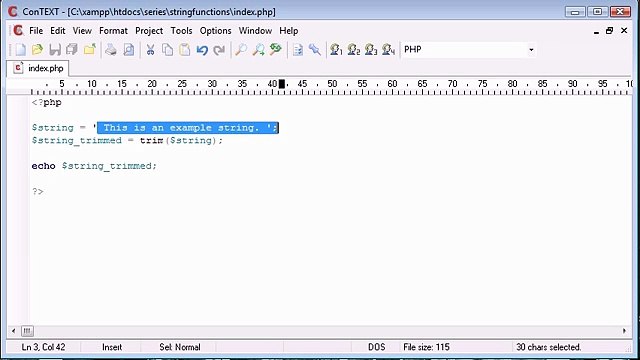 Beginner PHP Tutorial - 37 - String Functions Part 4_‏_1